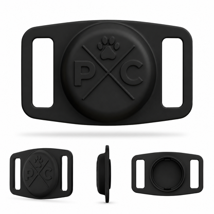 AirTag Pet Collar Holder – Secure Silicone GPS Tracker Mount for Dogs & Cats | Durable, Lightweight & No Monthly Fees
