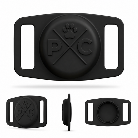 AirTag Pet Collar Holder – Secure Silicone GPS Tracker Mount for Dogs & Cats | Durable, Lightweight & No Monthly Fees
